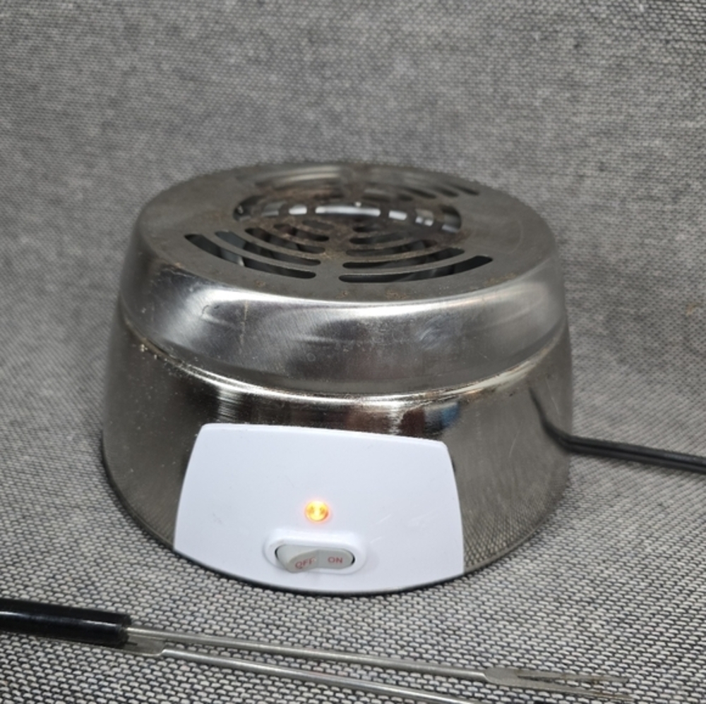 Cixi Homease Electric Smores Maker 1006340 Silver Stainless Steel Good Condition